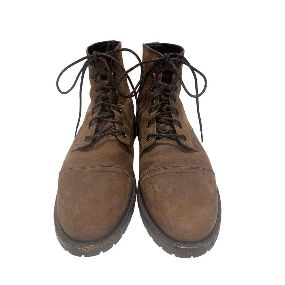 Thursday Boot Co. Captain StormKing boots Brown leather cap-toe Sz 11.5 Lace Up